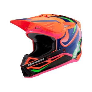 ALPINESTARS HELMET YTH SM3 DEEGAN OR/PU/PK