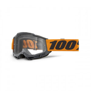 100%, ACCURI 2 GOGGLE ORANGE - KLART LINSE, VOKSEN