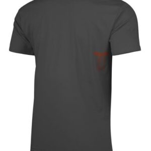 Seven Dot Tee, Charcoal/Orange