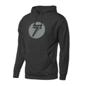Seven Dot Hoodie, Charcoal Heather