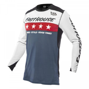 FASTHOUSE, JERSEY, ELROD ASTRE, ADULT,  WHITE RED BLUE