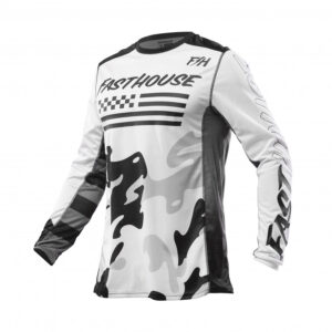 FASTHOUSE, YOUTH GRINDHOUSE RIOT JERSEY, KID, BLACK WHITE