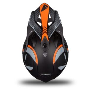 UFO Intrepid Mat Sort/Orange Hjelm