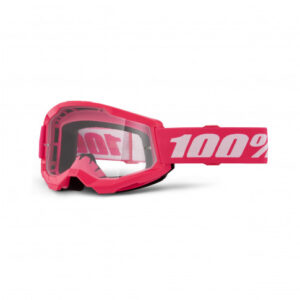 100%, STRATA 2 GOGGLE PINK - KLART LINSE, VOKSEN