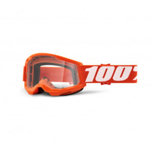 100 %, STRATA 2 YOUTH GOGGLE ORANGE - KLART LINSE, BØRN