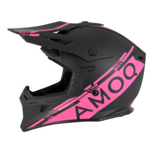 AMOQ Hjelm Meteor V2 sort/Pink