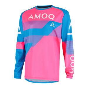 AMOQ Ascent Strive V2 trøje Sky Blå-Pink