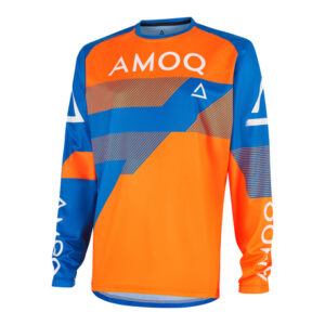 AMOQ Ascent Strive V2 trøje Orange-Blå