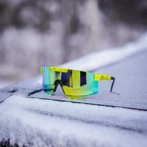 AMOQ Comet Sunglasses Gul Splash - Orange Mirror