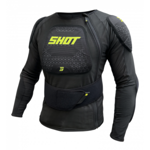 SHOT, VEST AIRLIGHT, ADULT,  NEON BLACK YELLOW