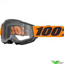 100%, ACCURI 2 GOGGLE ORANGE - KLART LINSE, VOKSEN