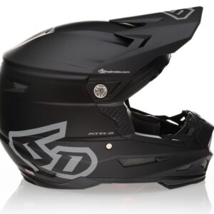 6D ATR-2 Solid Helmet, Matte Black