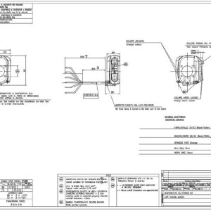 Domino Electric Switch, Orange