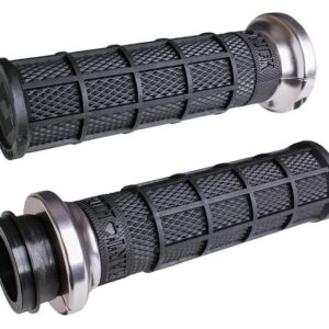 ODI Harley-Davidson V-TWIN Lock-On Grip Set, Silver