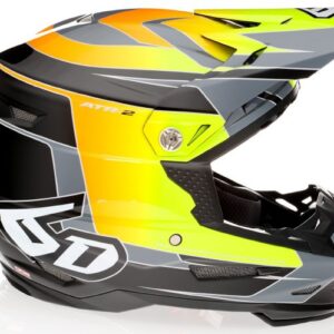6D ATR-2 Impact Helmet, Yellow/Orange