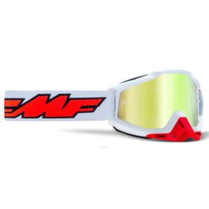 FMF POWERBOMB Goggle Rocket hvid - guld linse