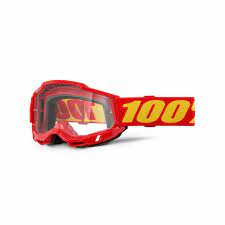 100%, ACCURI 2 BRILLE RØD - KLART LINSE, VOKSEN
