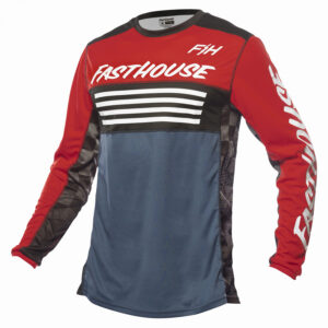 FASTHOUSE, JERSEY, YOUTH GRINDHOUSE OMEGA, KID, WHITE RED BLUE