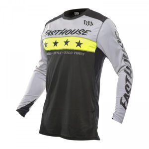 FASTHOUSE, JERSEY, ELROD ASTRE, ADULT, SILVER BLACK