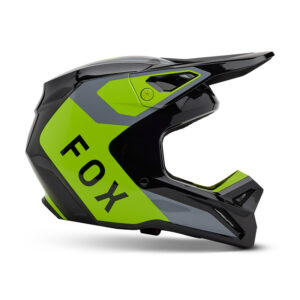 FOX YTH V1 LEAN HELMET [GRY/YLW]
