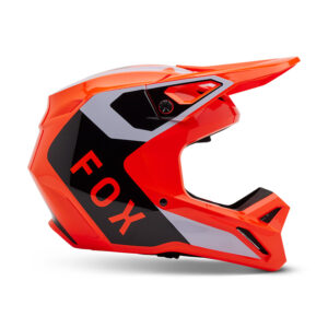 FOX YTH V1 LEAN HELMET [FLO ORG]