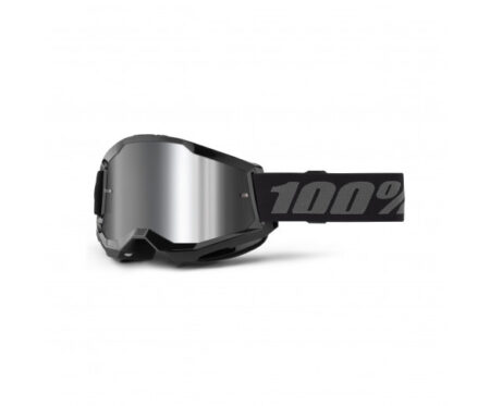 100%, STRATA 2 BRILLE SORT - SPEJL SØLVLINSE, VOKSEN