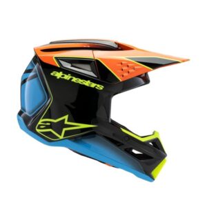 Alternative view of Alpinestars Helmet SM3 Youth Fray Black/Orange/YEllow Fluo