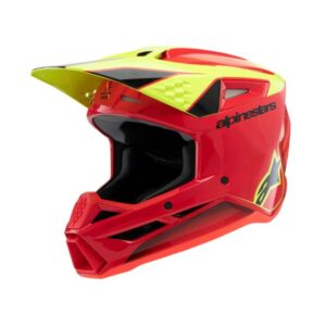 Alpinestars Helmet SM3 Youth Fray Red/Yellow Fluo/Black