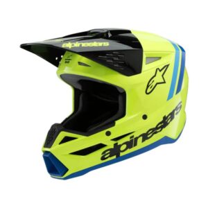 Alpinestars Helmet SM3 Youth Radium Yellow Fluo/Black/Blue
