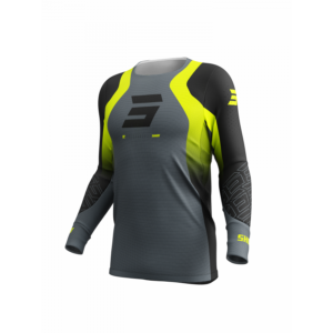 SHOT, JERSEY AEROLITE ULTRA, ADULT, NEON BLACK YELLOW GREY