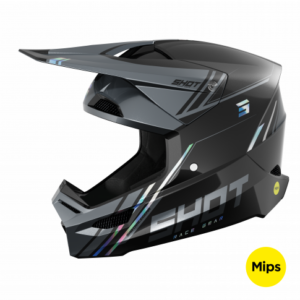 SHOT, HELMET RACE SPRINT BLACK HOLOGRAPHIC PEARLY, ADULT,