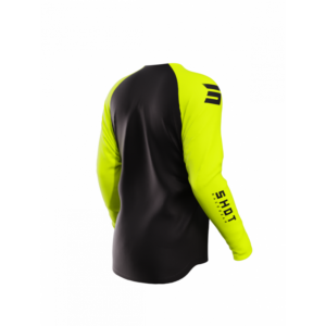 Alternative view of SHOT, JERSEY RAW ESCAPE, ADULT, S, NEON BLACK YELLOW